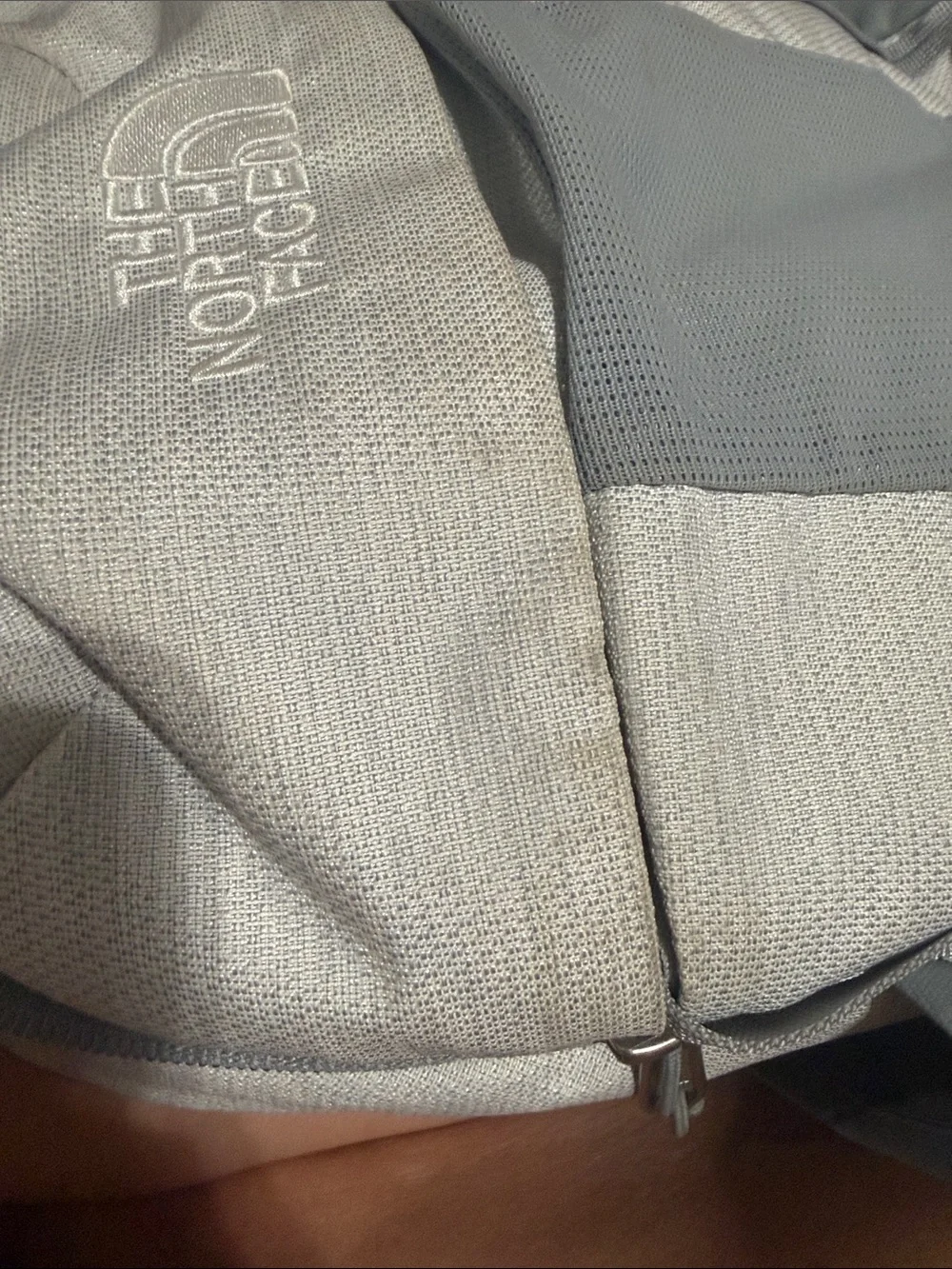 The North Face Light Gray and Gray Two-Tone Men's Backpack